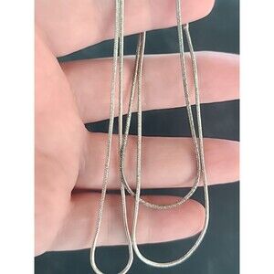 925 Sterling Silver Chain Necklace Vintage, READ Description